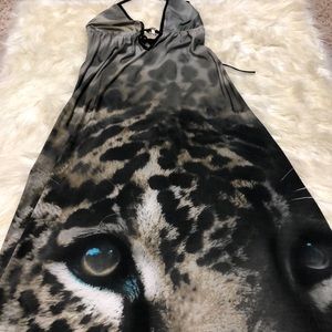 💓Plunging v-line tiger dress 🐅 👗